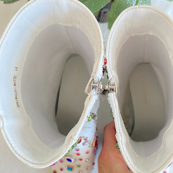 Azalea Wang Rhinestone Embellished Western Boots SZ 10 - Picture 9 of 15